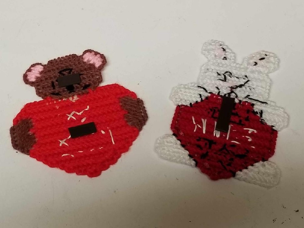 Handmade Valentines Day Magnet Lot