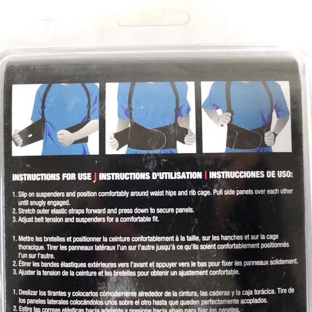 Back Support Belt | Lightweight, Cool Polyester Lumbar Support Belt |Adjustable