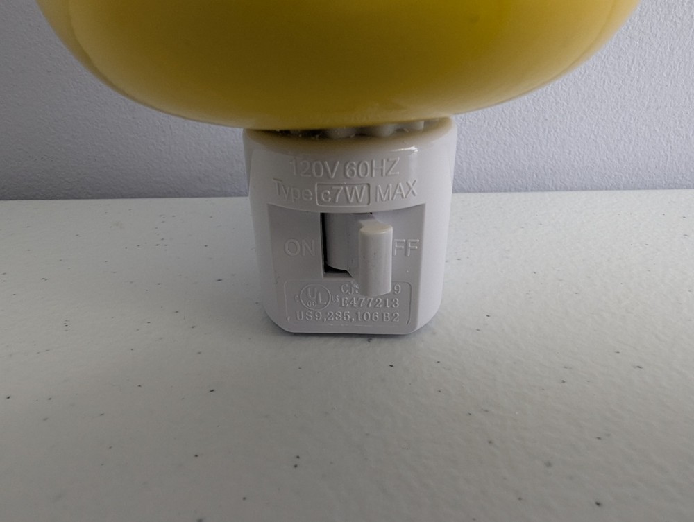 Halloween Candy Corn Nightlight Spooky Plug-In Decor Unique 3D Printed Plastic