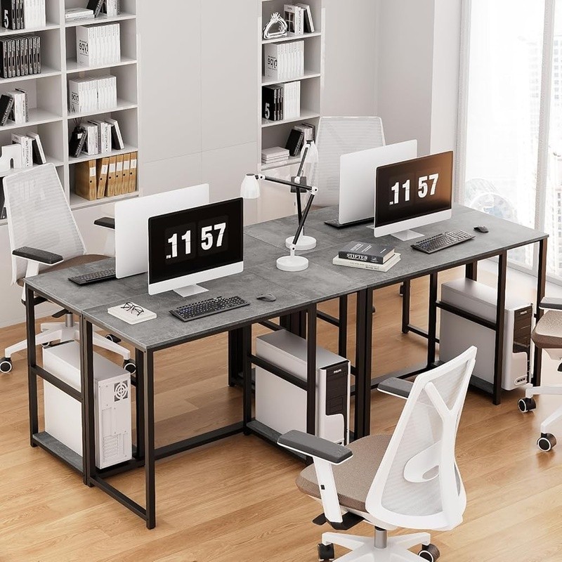 Compact Computer Desk W/ Adjustable Shelves Multi-functional Workstation New