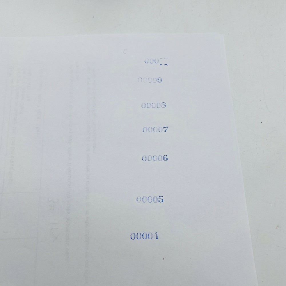Bates 6 Wheel Style E Numbering Machine