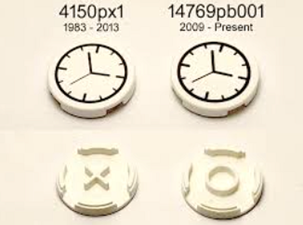 LEGO CLOCK SHOP ~ Tiles Bricks Radar Dish Printed Pattern Clocks NEW