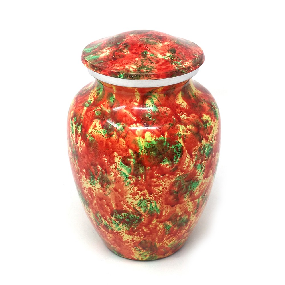 cremation urn Polychromatic medium aluminium for ashes