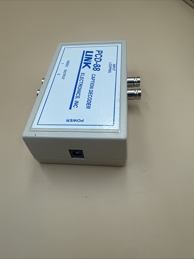 Link Electronics PCD-88 Portable Closed Caption Decoder CC1 CC2 Switchable