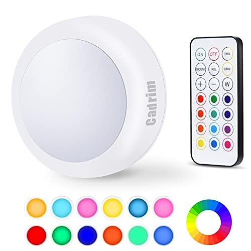 Puck Lights - LED Color Changing, Dimmable Under Cabinet Lights 1pack White