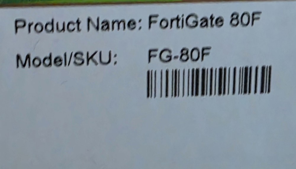 Fortinet FortiGate 80F Firewall Hardware Device Universal FG-80F