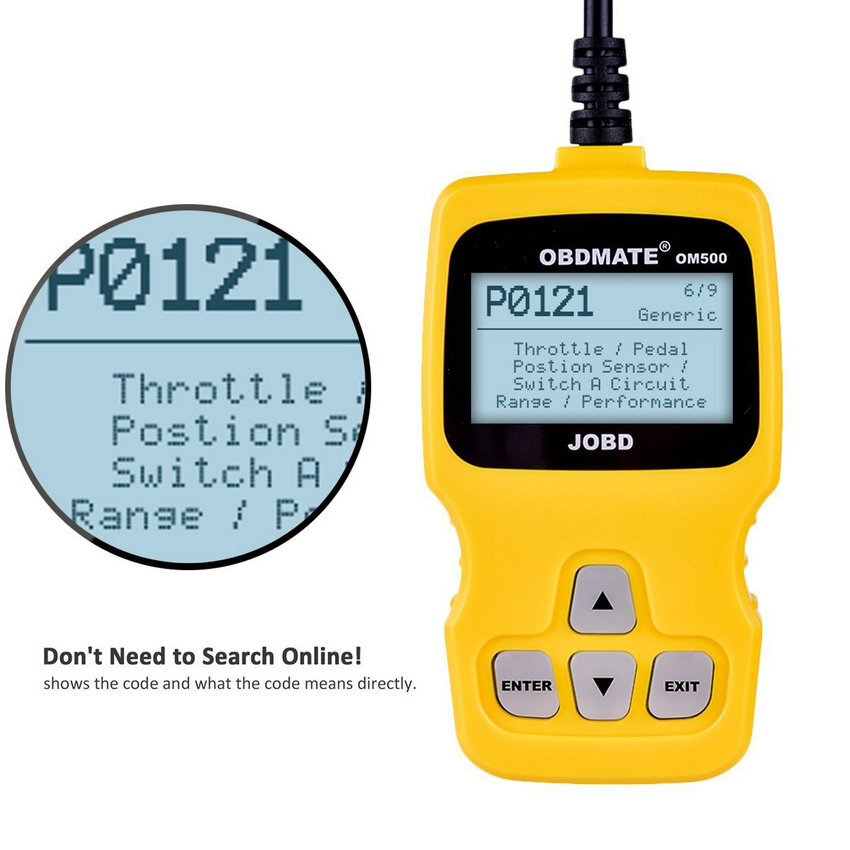 JOBD Diagnostic Engine Fault Car OBD2 Code Reader Scan Tool Turn off MIL Light