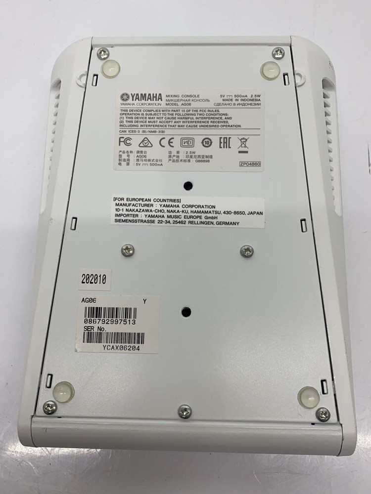 YAMAHA AG06 mixer Used