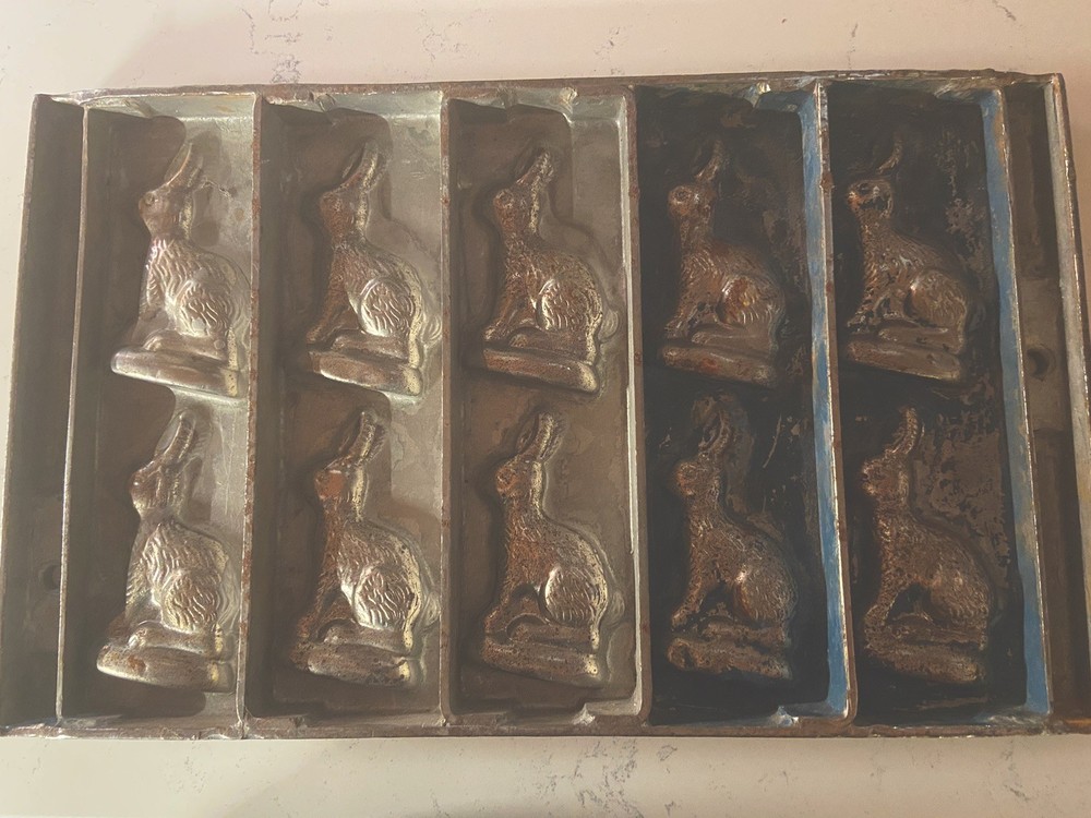 Antique Chocolate Bunny Mold RARE
