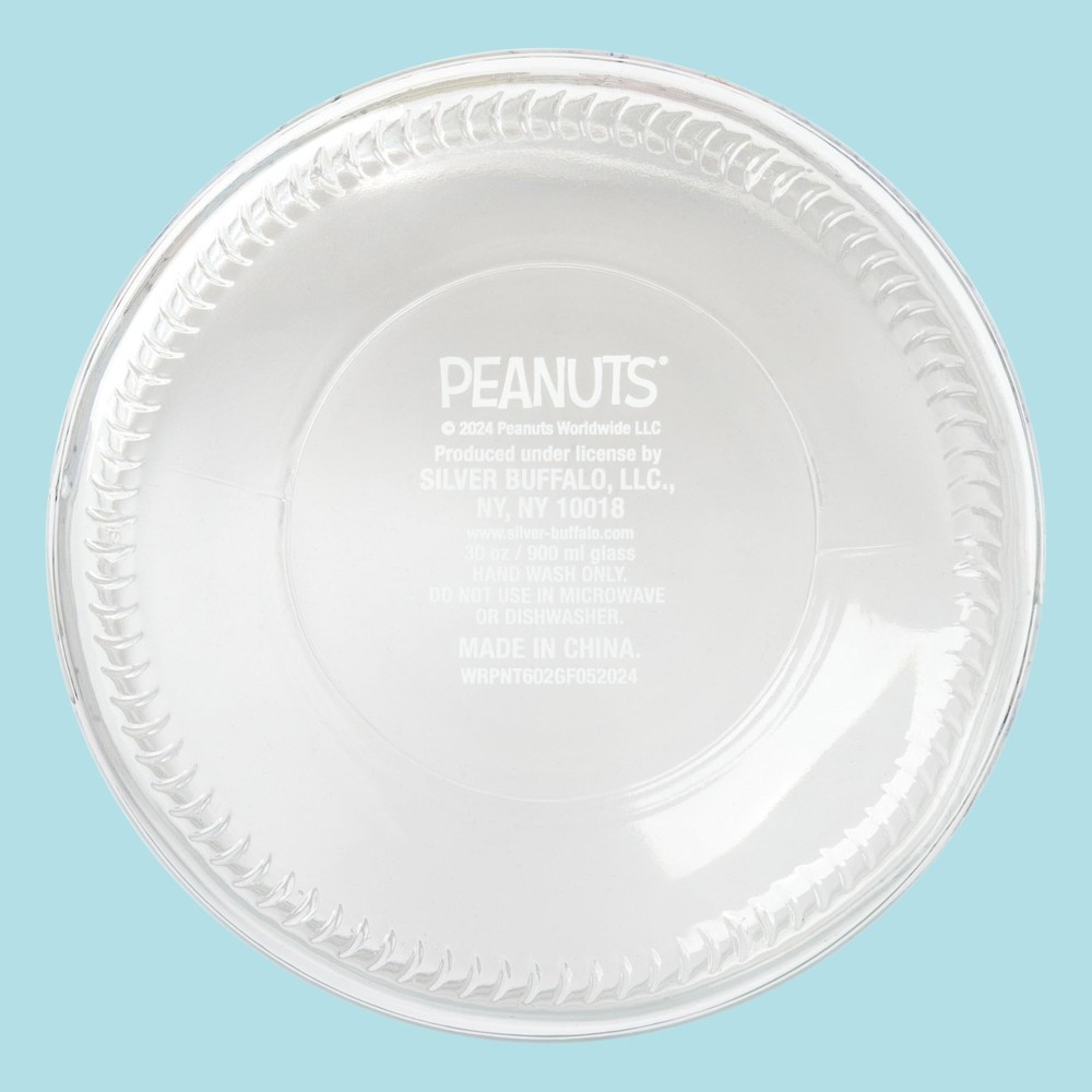 Silver Buffalo Peanuts Squad Featuring 30 Ounces, Small (Glass)