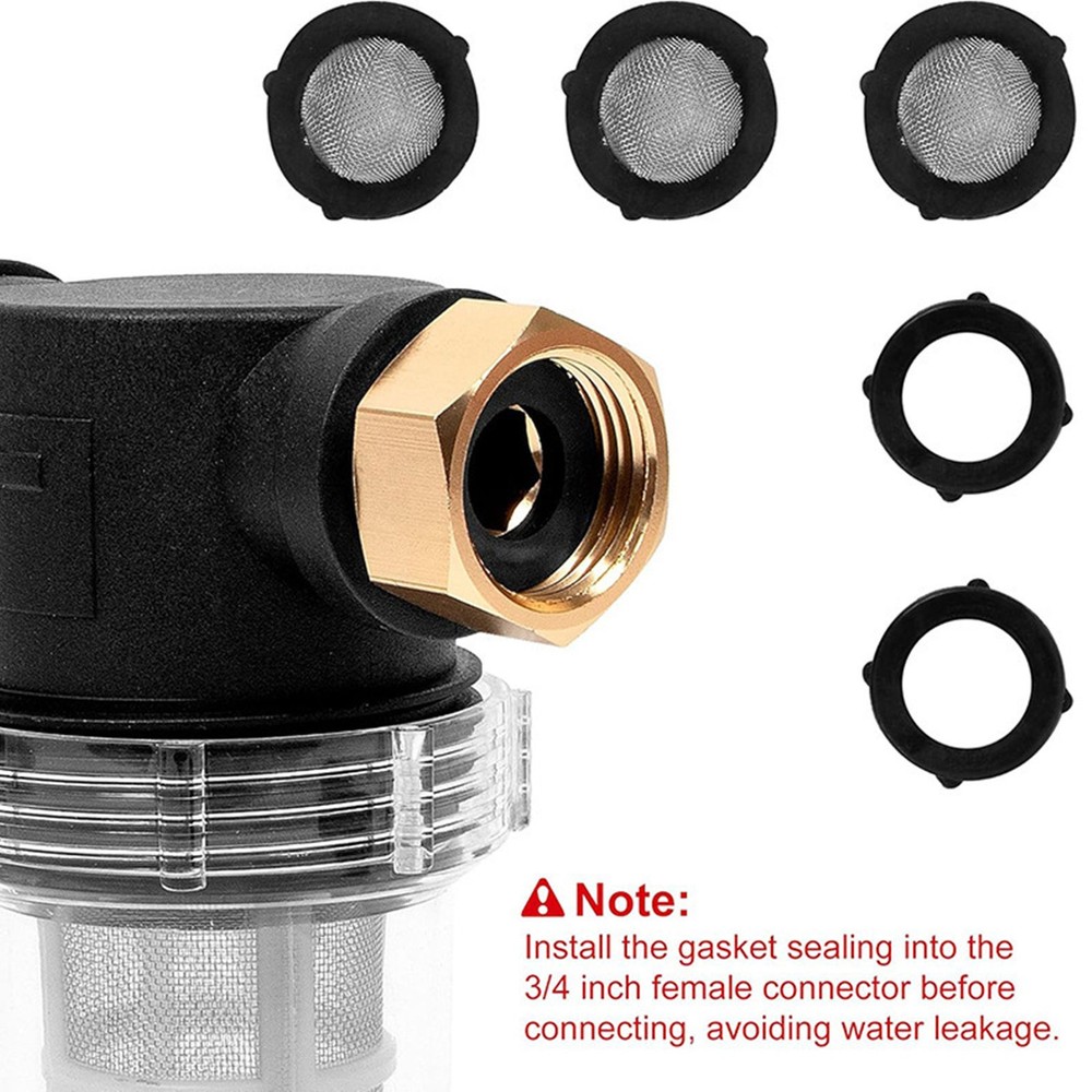 Pressure Washer Pump Protector 80 PSI Max Replaceable Mesh Screen Debris Filter