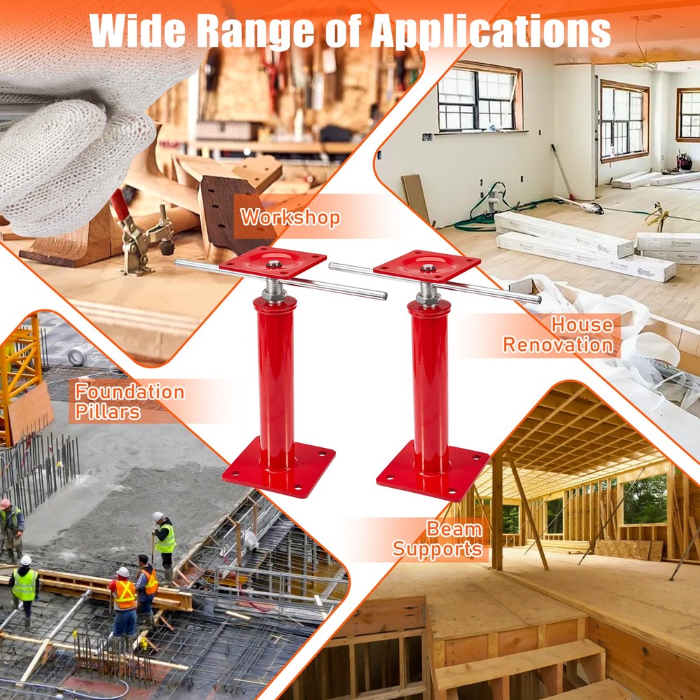 Floor Leveling Lift Post Sagging Beam Jack Column Support House Remodel Tool 4PC