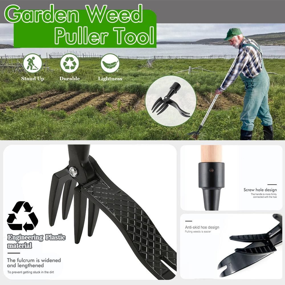 Stand Up Weed Puller Claw Tool Garden Root Remover Foot Pedal Digging Tool