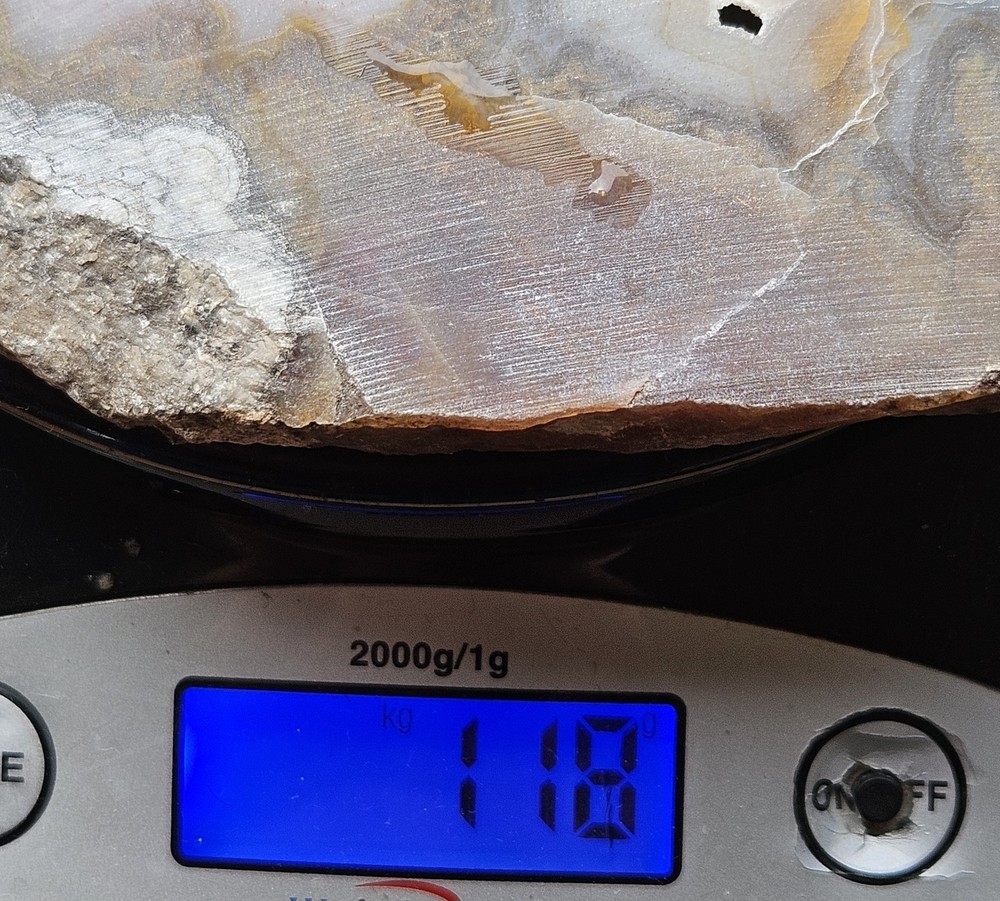 Agate Slab Locality Unknown 118 Grams