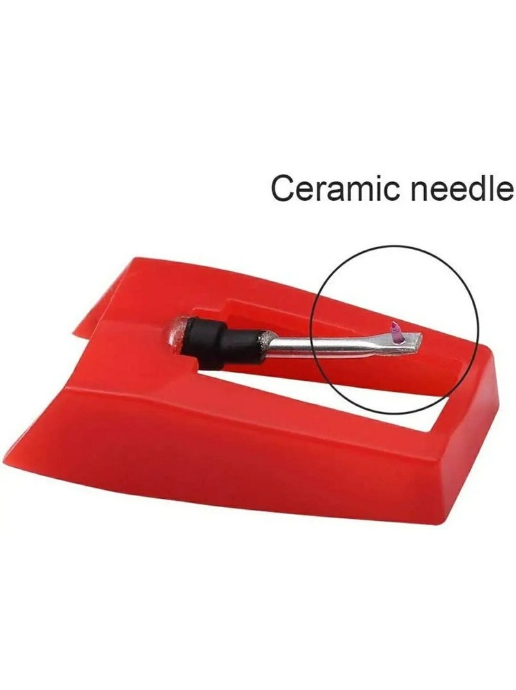4 Pack Ruby Record Player Needle Turntable Stylus Replacement for ION Jenson Cro