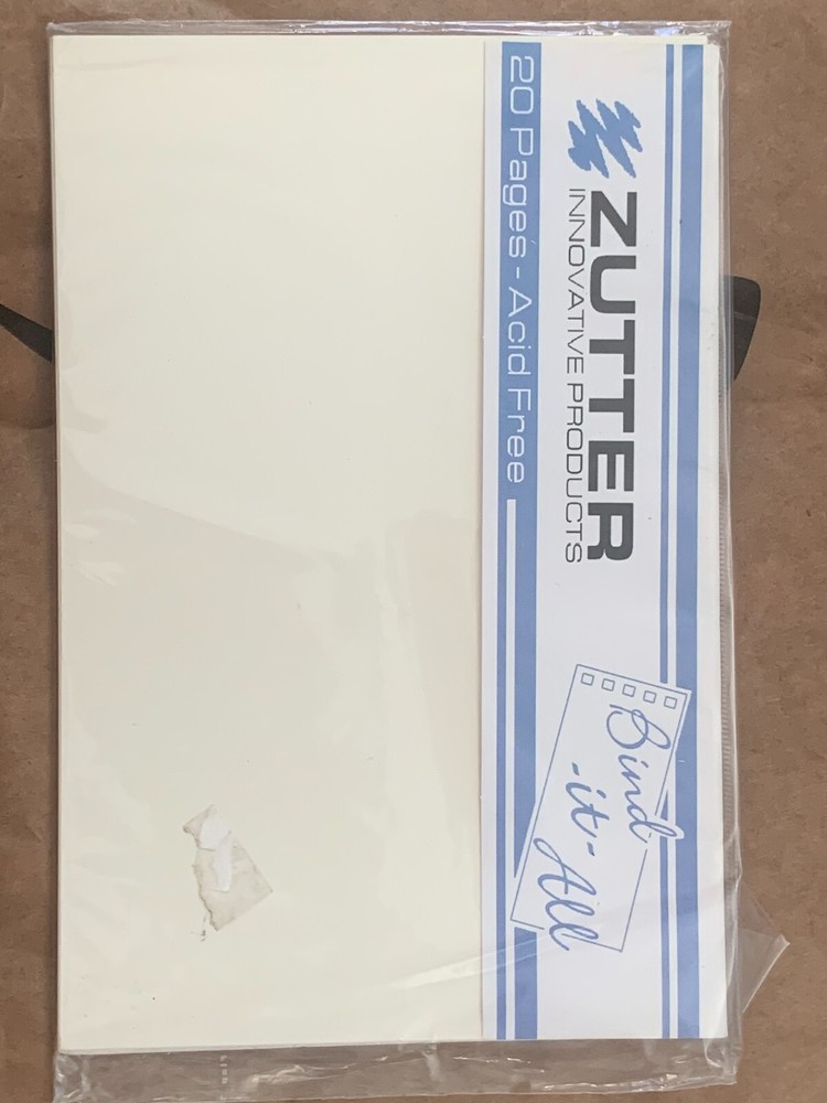 Zutter Innovation Bind It All Covers and Pages