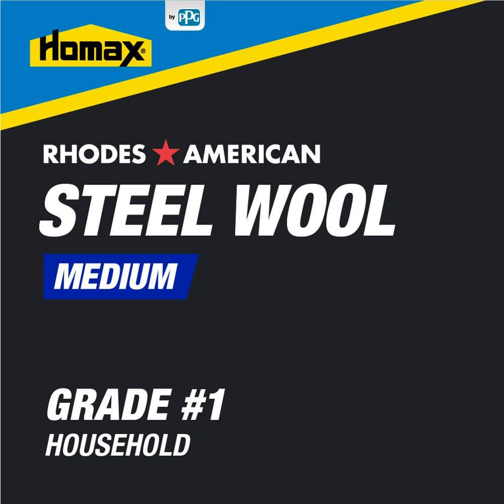 Medium Grade #1 Steel Wool (12-Pad)
