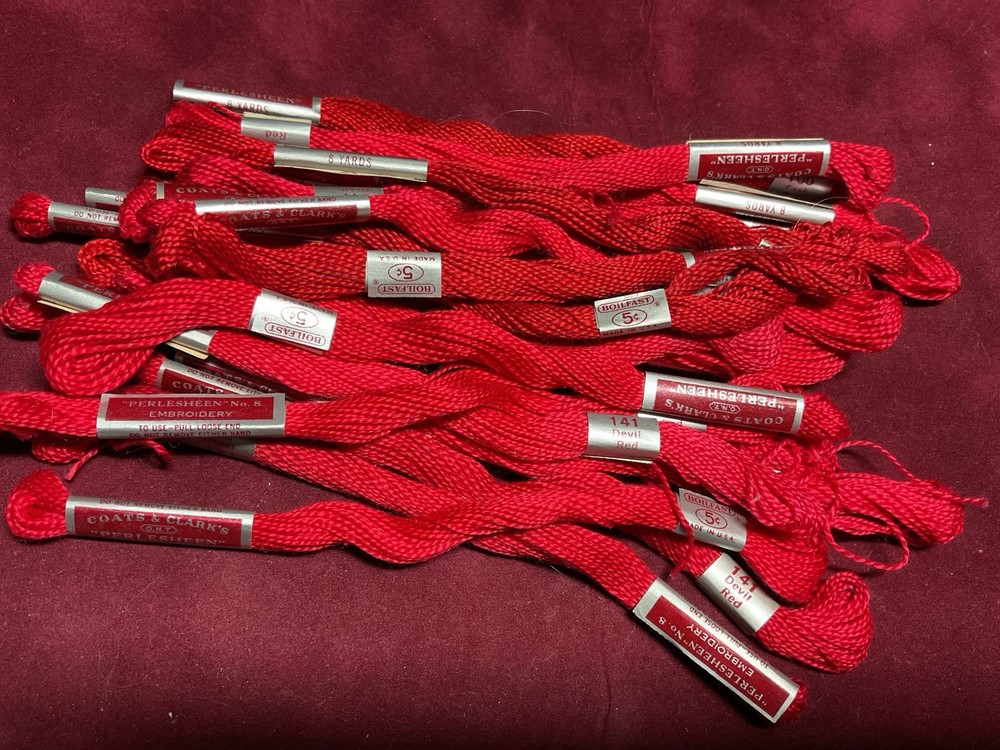 Red Perlesheen Embroidery Floss