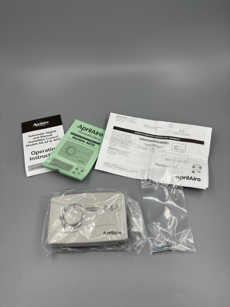 Aprilaire 4655 Manual Humidifier Control - White