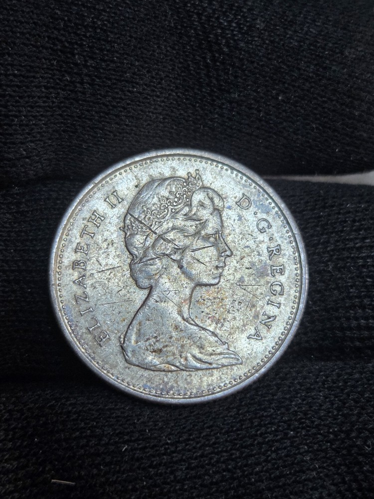 1968 Canada Silver 25 Cent Coin