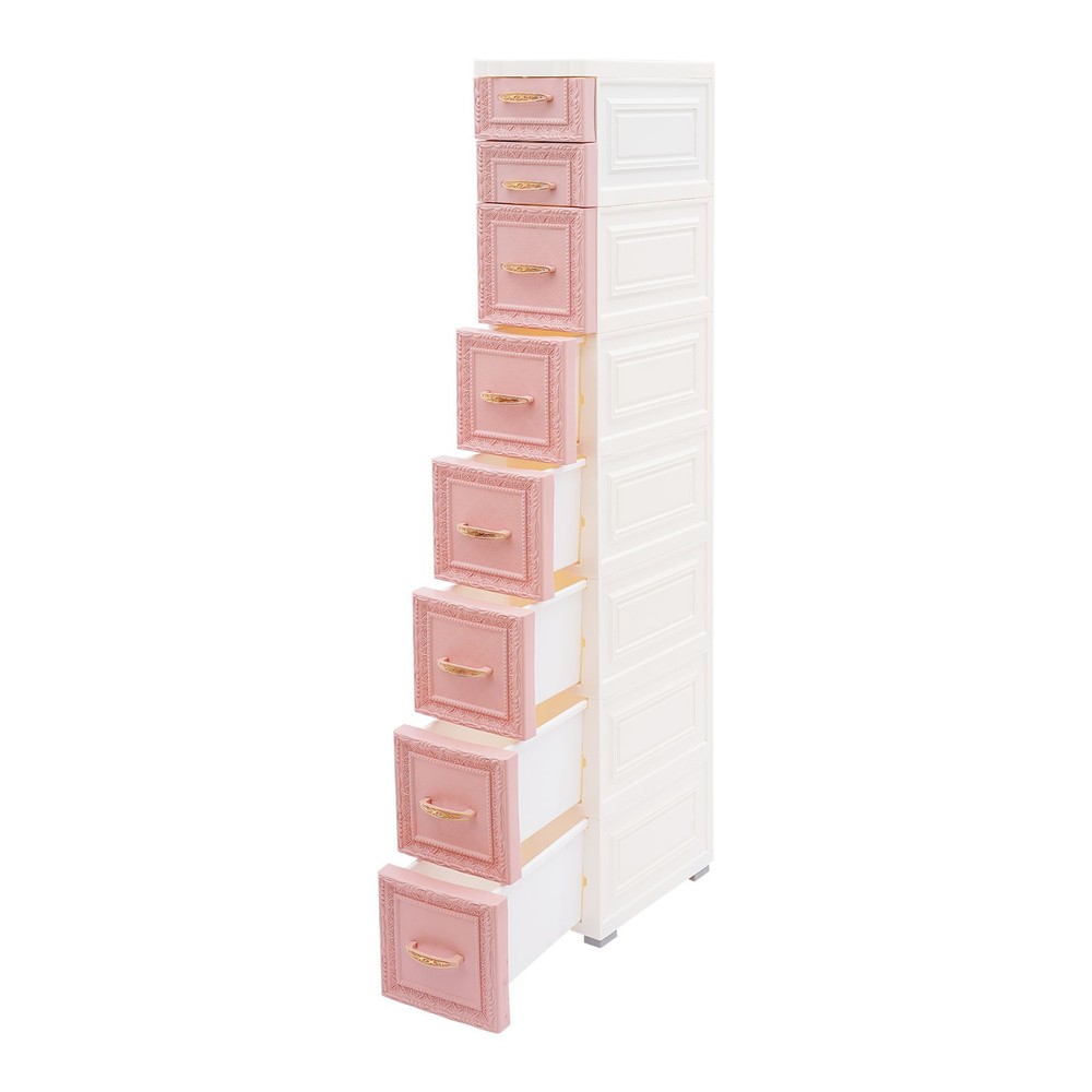 Storage Cabinet, Storage Organizer with Drawers, Storage Organizer with Wheels