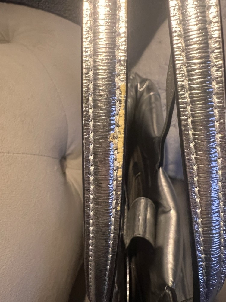 Tory Burch Metallic Puffer Weekender Bag