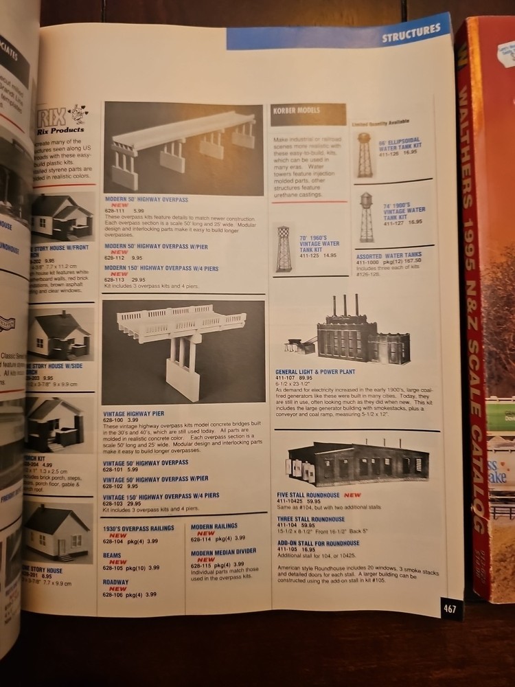 2 Walthers HO Catalog Model Railroad Trains Reference Books 1995