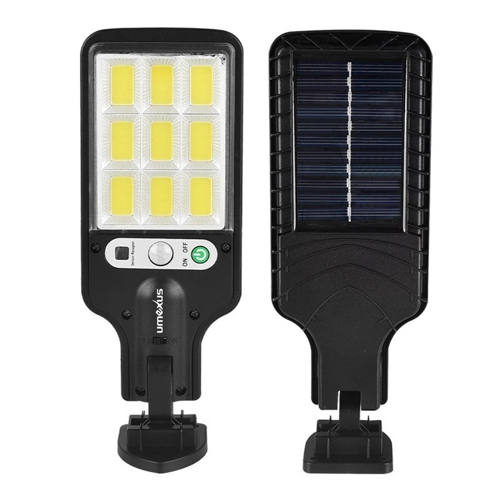 4x- Solar Motion Sensor Light 180° Adjustable Panel IP65 3 Lighting Modes