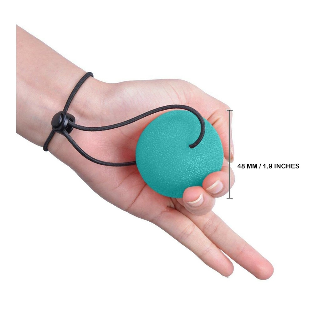 AdorePro Secure Stress Ball On A String 2 Squeeze Balls Hand Grip Therapy Relief