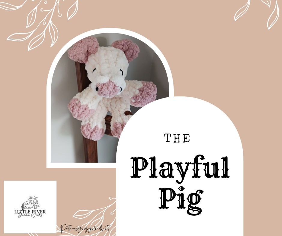 Pig Handknit Snuggler