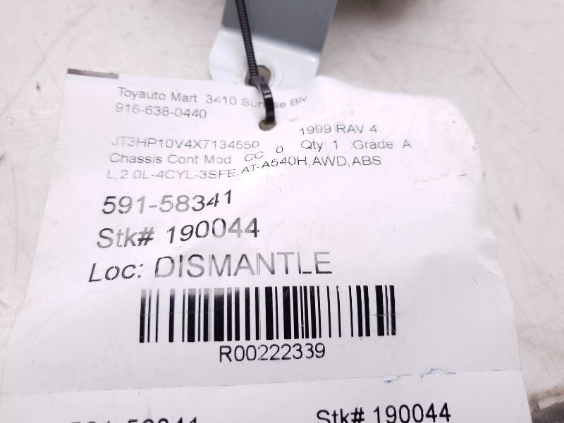 98-00 TOYOTA RAV 4 ABS COMPUTER CONTROL MODULE ECM ASSEMBLY