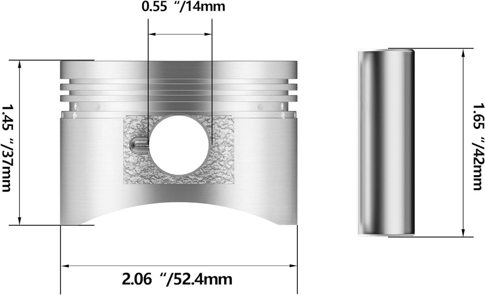 Vitacci Hawk 110cc, ATV 110cc Piston Kit