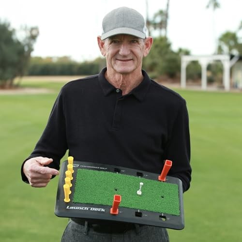 Launch Deck Golf Swing Trainer - Fix Your Slice I Swing Mastery Tool by Hank