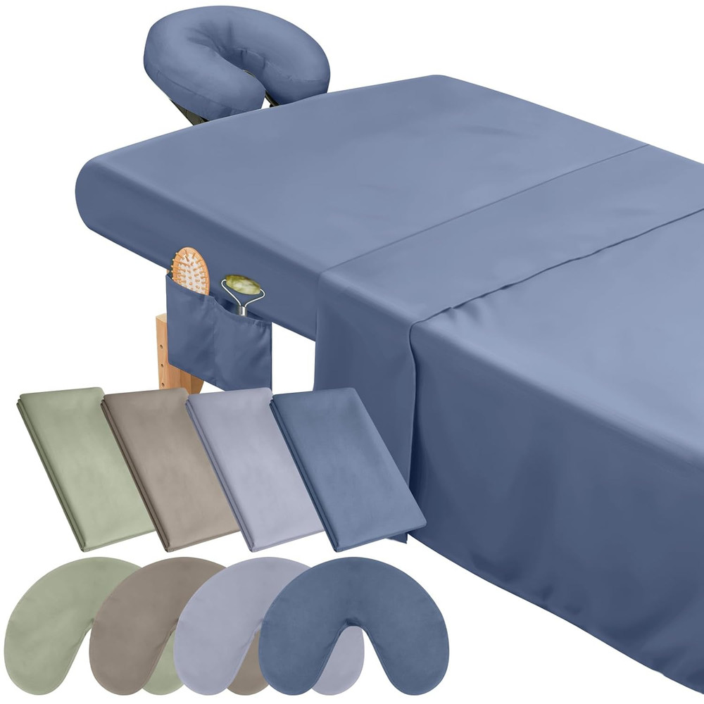 24 Pcs 8 Sets Massage Table Sheets Set Include Massage Bed Sheets Massage Bed Co