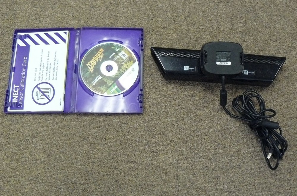 XBOX 360 Kinect Sensor Bar with Kinect Adventures! Game Preowned Model 1414