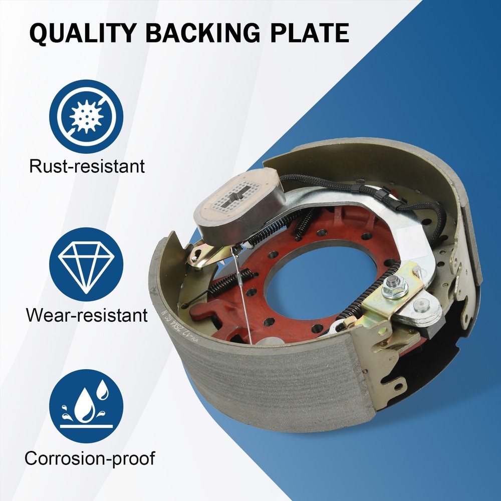 2PCS 12-1/4x4" 10K HD Electric Backing Plate 10000 Trailer Brake Fits Dexter
