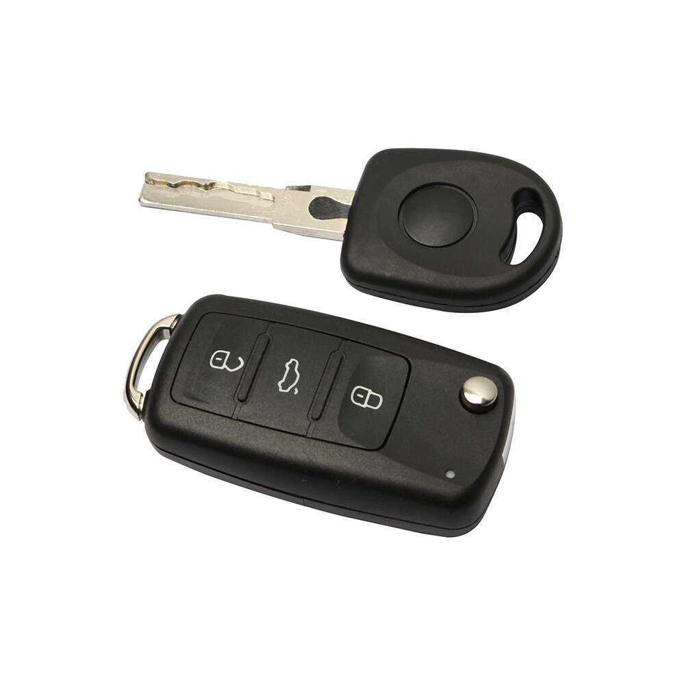 Ignition Switch Lock Assembly W/remote Control Key Shell For Vw Jetta 2006-2018