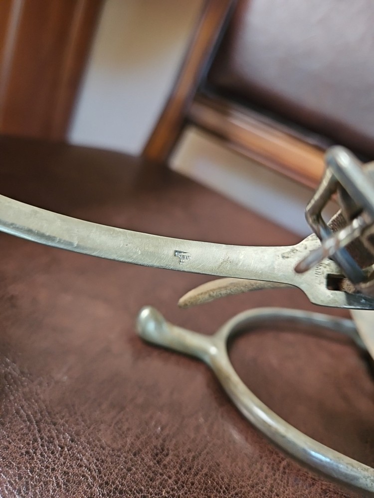 VINTAGE ARGENTAN HUCK SPURS GERMANY