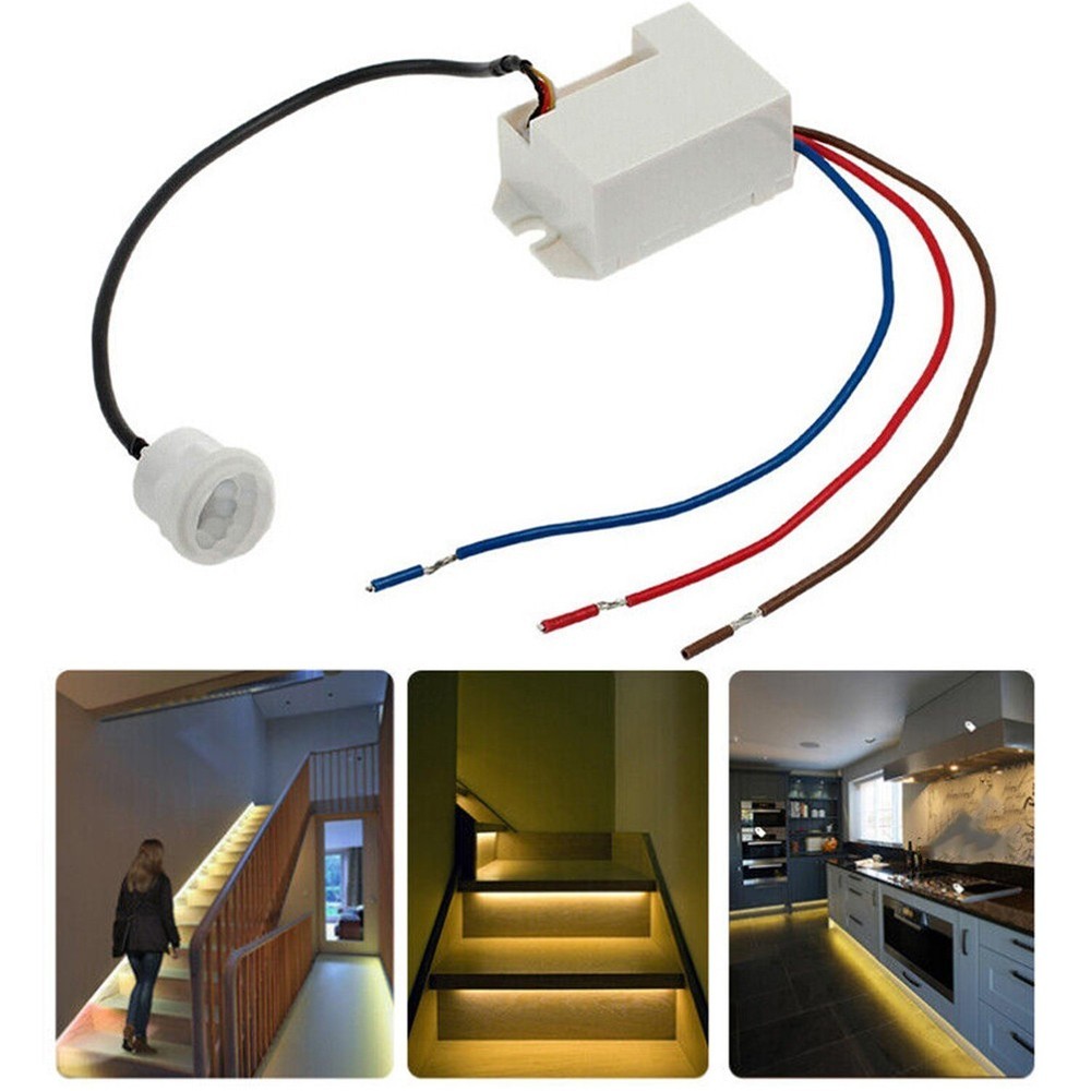 Reliable Electric Relay Body Motion Sensor for Lamp Control Easy Installation