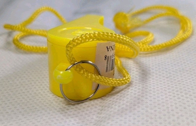 Yellow Plastic Whistle Ok