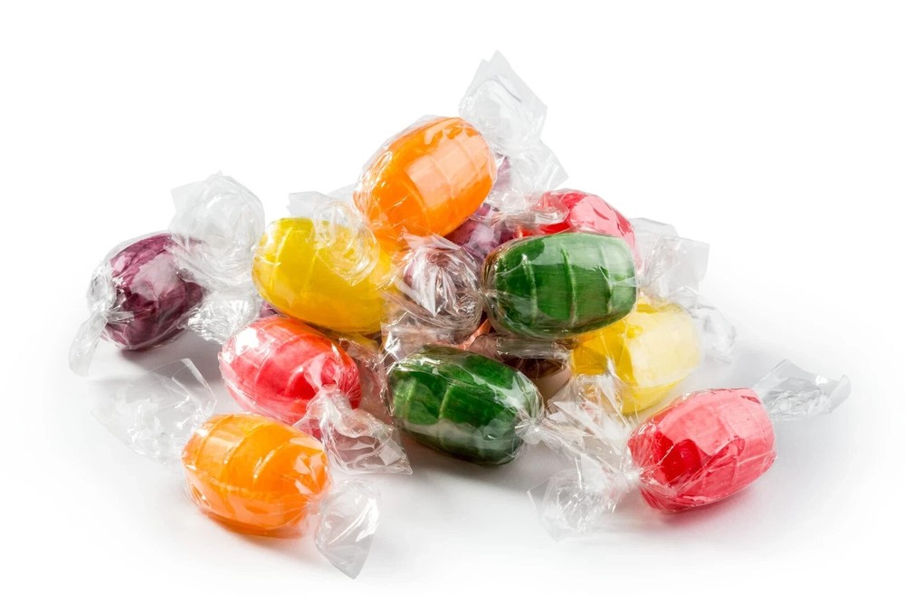 Assorted Fruit Flavored Barrels, Individually Wrapped Bulk Hard Candy (5 Pounds)