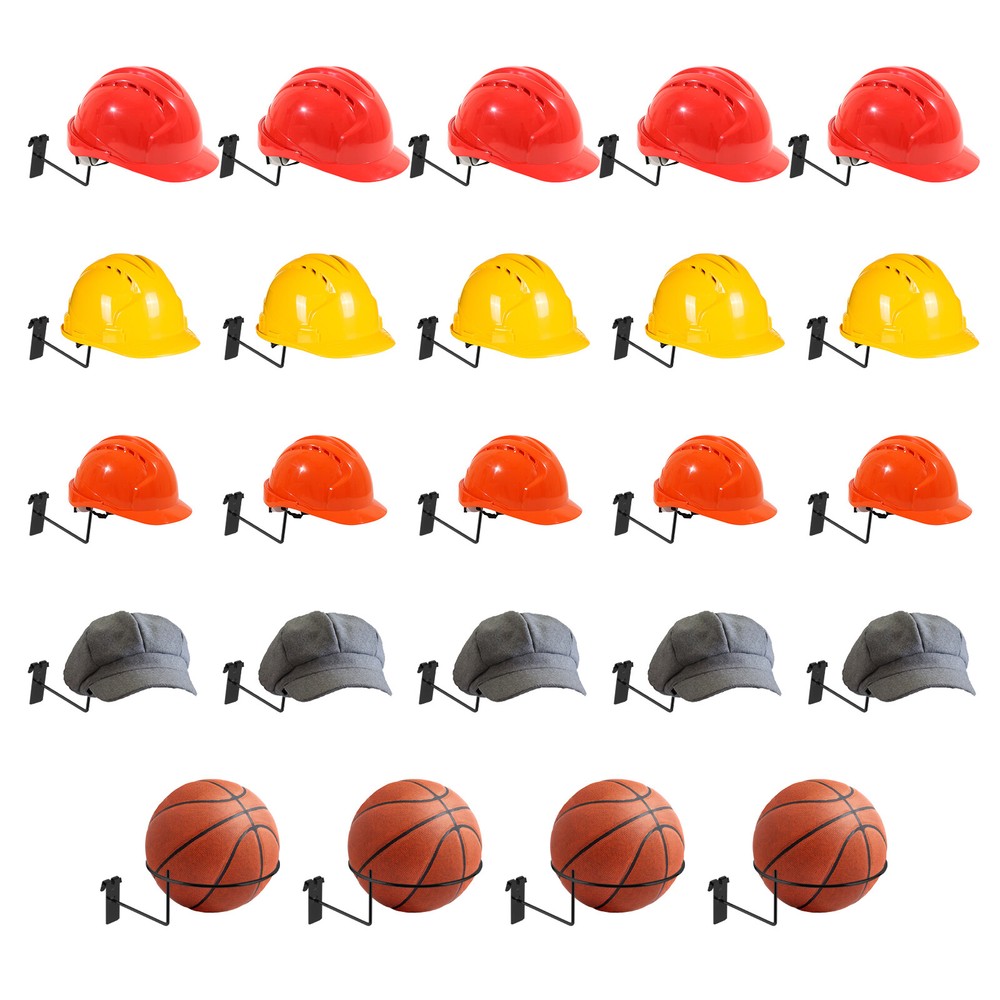 24*Hat Racks Hat Organizer Gridwall Hooks Slat Panels Cap Rack Retail Display