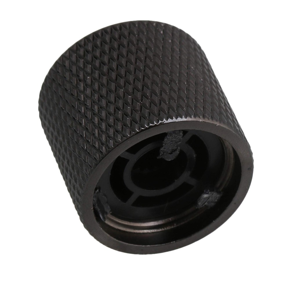 4PCS Black Red Dot Gem Metal Guitar Potentiometer Knobs Control Knurled