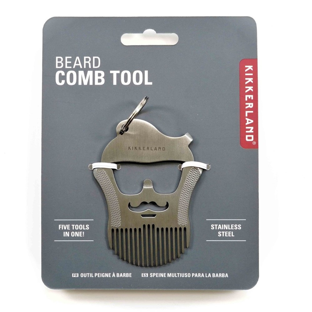 Kikkerland Beard Comb Multi Tool