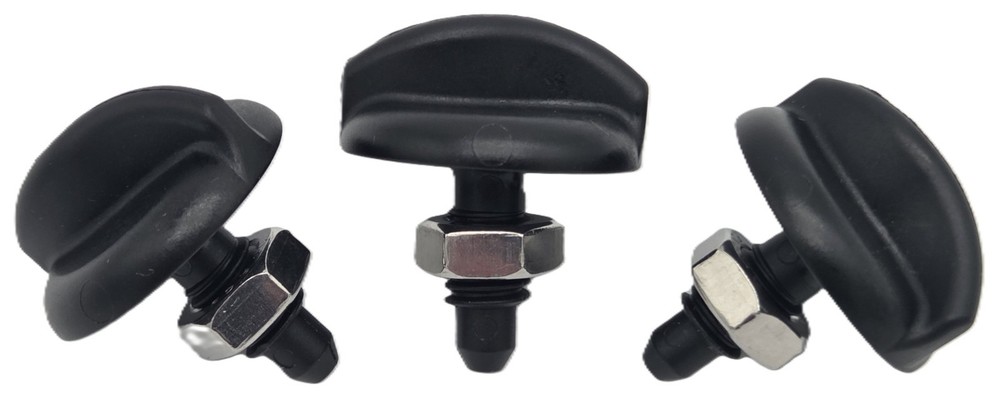 3-Pack Saris Bones Bicycle Rack Replacement Knobs with Nuts 3-Knobs + 3-Nuts