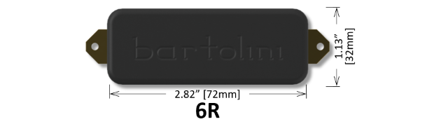 Bartolini 6RT Rickenbacker Original, Split Coil, neck pickup