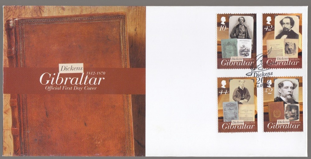 Gibraltar 2012 FDC Charles Dickens Death Bicentenary