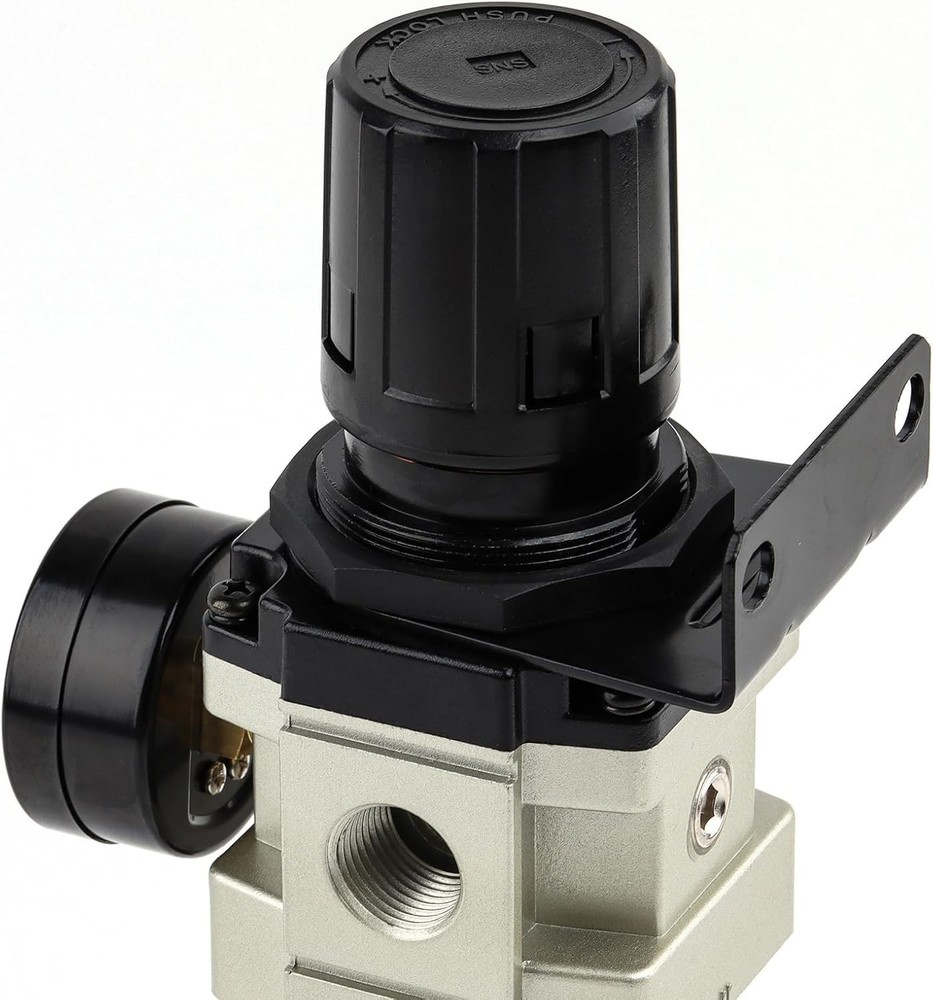 Semi-auto Drain Air Filter Regulator, 5 Micron Brass Filter