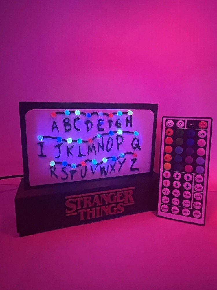 Stranger Things Nightlight Led Alphabet Wall Design