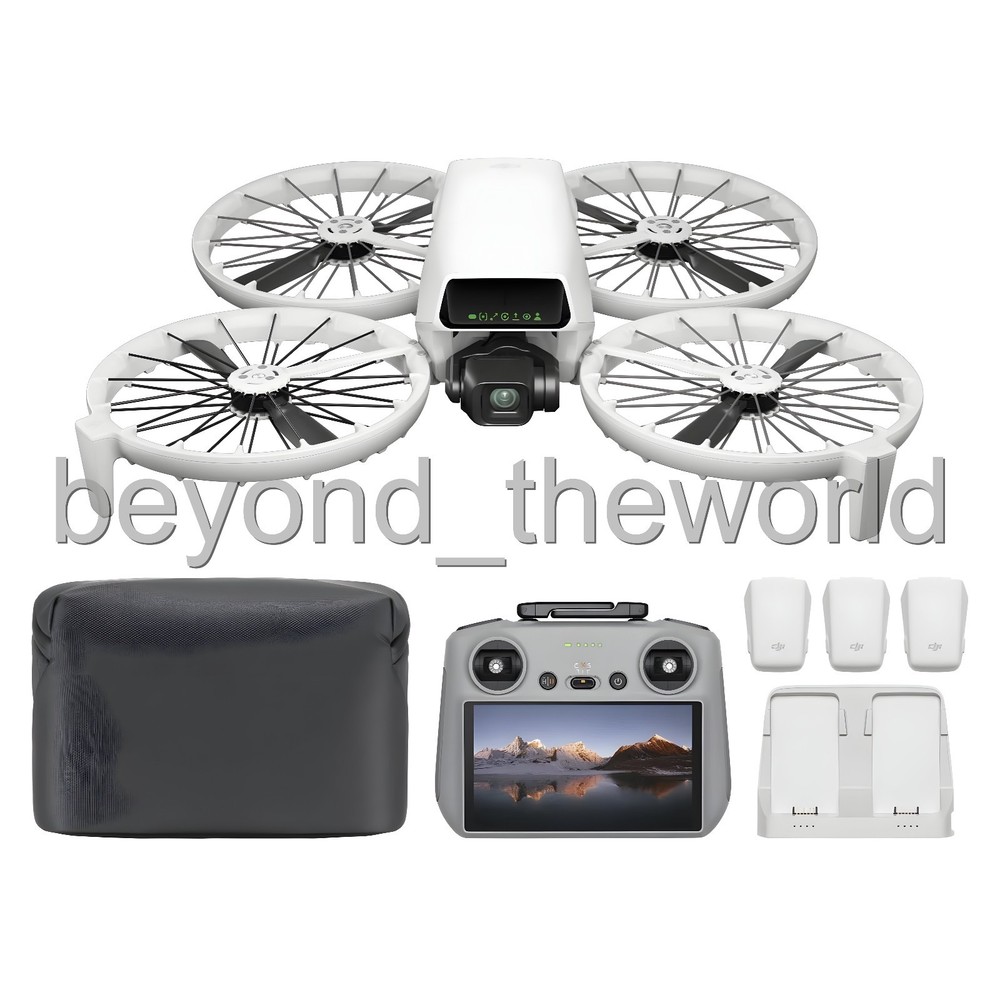 DJI Flip Fly More Combo Camera Drone (3 Bastteries) + RC 2 Remote Controller